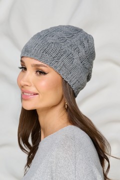 Шапка демисезонная серого цвета Bellovera(фото3)