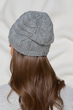 Шапка демисезонная серого цвета Bellovera(фото5)