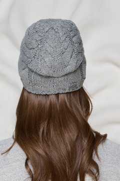 Шапка демисезонная серого цвета Bellovera(фото4)