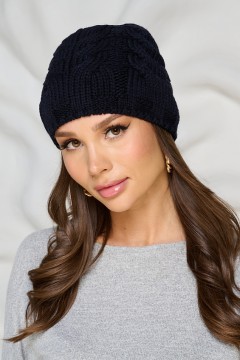 Шапка демисезонная тёмно-синего цвета Bellovera