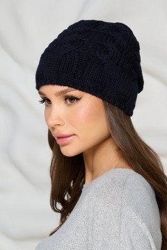 Шапка демисезонная тёмно-синего цвета Bellovera(фото2)