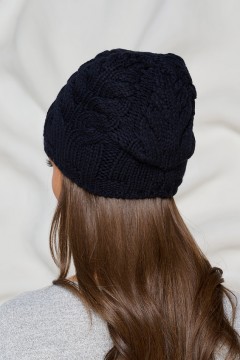 Шапка демисезонная тёмно-синего цвета Bellovera(фото5)