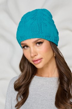 Шапка демисезонная бирюзового цвета Bellovera