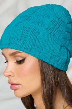 Шапка демисезонная бирюзового цвета Bellovera(фото3)