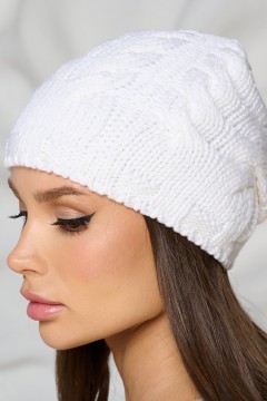 Шапка демисезонная белого цвета Bellovera(фото3)