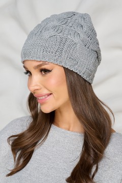 Шапка демисезонная светло-серого цвета Bellovera(фото2)