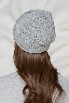 Шапка демисезонная светло-серого цвета Bellovera(фото4)