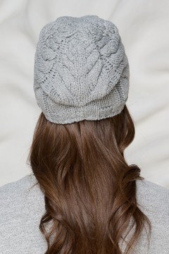 Шапка демисезонная светло-серого цвета Bellovera(фото5)