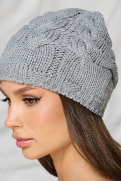 Шапка демисезонная светло-серого цвета Bellovera(фото3)