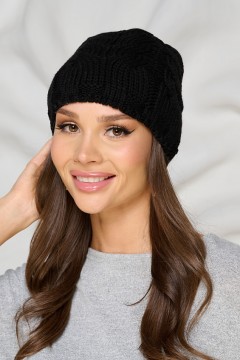 Шапка демисезонная чёрного цвета Bellovera