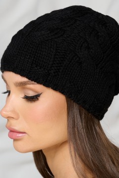 Шапка демисезонная чёрного цвета Bellovera(фото3)