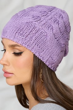 Шапка демисезонная сиреневого цвета Bellovera(фото3)