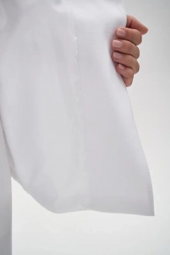 Пиджак белый с защипами на талии Elza(фото7)