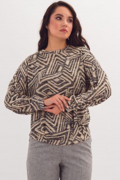 Джемпер трикотажный с принтом Braslava