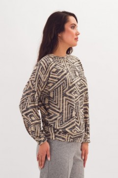 Джемпер трикотажный с принтом Braslava(фото4)