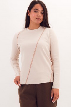 Джемпер трикотажный молочного цвета Braslava