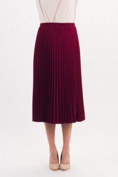 Юбка гофрированная бордовая Braslava(фото3)