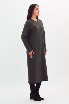 Платье трикотажное тёмно-серое Braslava(фото2)