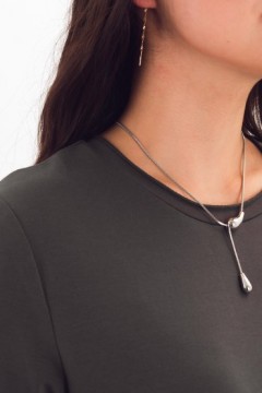 Платье трикотажное тёмно-серое Braslava(фото3)