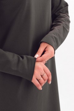 Платье трикотажное тёмно-серое Braslava(фото4)