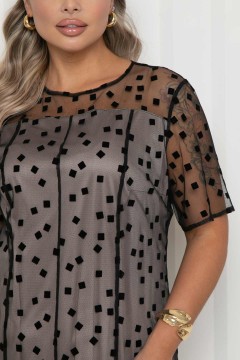 Платье нарядное длинное из сетки Agata(фото4)