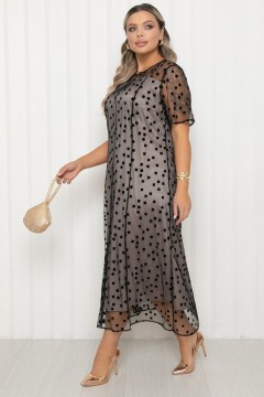 Платье нарядное длинное из сетки Agata(фото5)