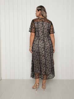 Платье нарядное длинное из сетки Agata(фото6)