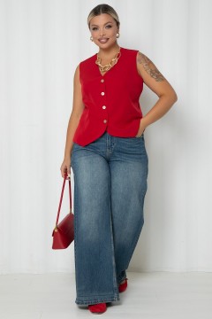 Жилет женский красного цвета  Agata(фото2)