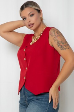 Жилет женский красного цвета  Agata(фото6)