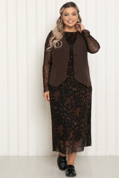 Лонгслив из сетки с принтом леопард Agata(фото5)