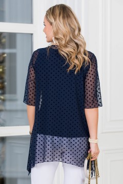 Туника синяя в горошек Lavira(фото5)