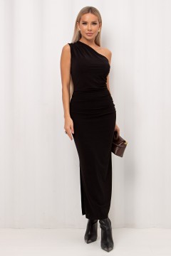 Платье-футляр вечернее чёрное Лорина №1 Valentina(фото2)