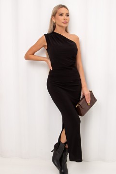 Платье-футляр вечернее чёрное Лорина №1 Valentina(фото6)
