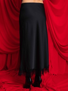 Юбка чёрная в бельевом стиле Kosmos(фото7)