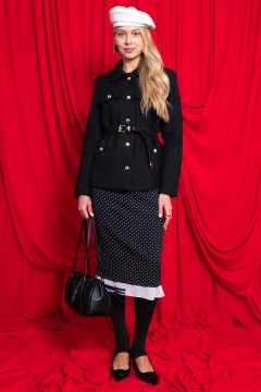 Юбка чёрная в горошек Kosmos