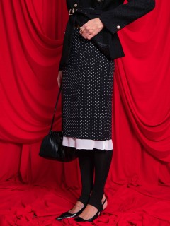 Юбка чёрная в горошек Kosmos(фото5)