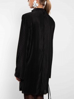 Платье из гофрированного трикотажа чёрного цвета Kosmos(фото6)