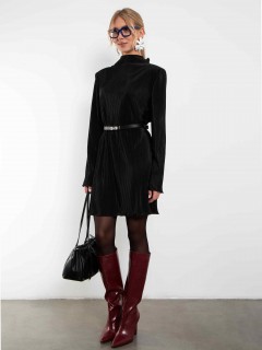 Платье из гофрированного трикотажа чёрного цвета Kosmos(фото2)