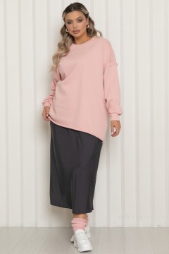 Юбка-макси из шёлка серого цвета Agata(фото2)