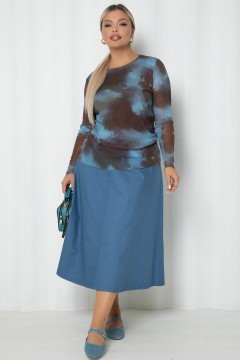 Лонгслив из сетки с принтом Agata(фото5)