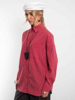 Рубашка в красную клетку Kosmos(фото3)