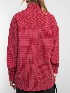 Рубашка в красную клетку Kosmos(фото7)