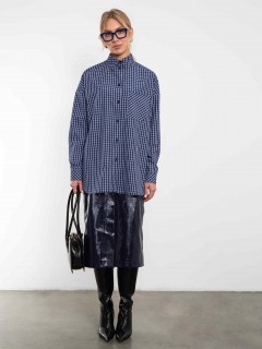 Рубашка в синюю клетку Kosmos(фото3)