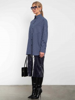 Рубашка в синюю клетку Kosmos(фото8)