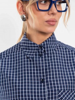Рубашка в синюю клетку Kosmos(фото4)