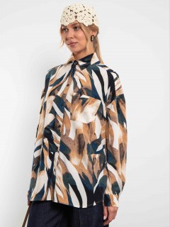 Рубашка с абстрактным принтом Kosmos(фото4)