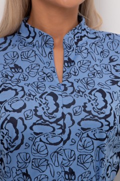 Платье голубое с поясом Кэнти №7 Valentina(фото3)