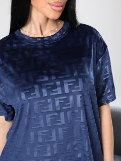 Костюм велюровый с шортами в синем цвете Iv-capriz(фото5)