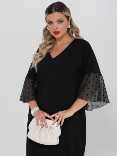 Платье-трансформер чёрное трикотажное Dora(фото3)