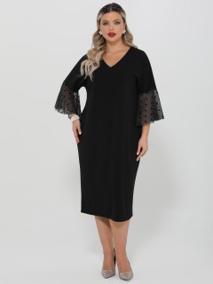 Платье-трансформер чёрное трикотажное Dora(фото2)